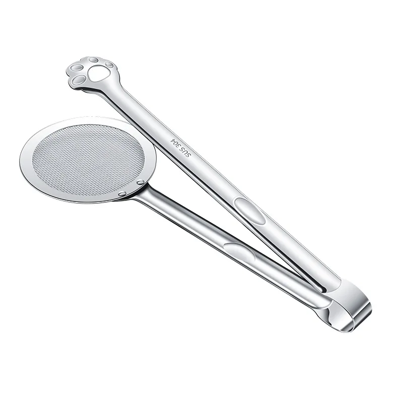 

304 Stainless Steel Filter Oil Clip Household Filter Oil Clip Frying Clip Cooking Tools Kitchen Accessories Clip Oil Drainer