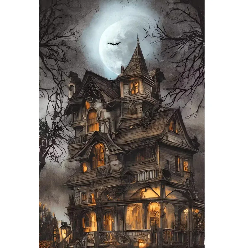 

Sunature Diamond Painting Art Full Square Round Drills Happy Halloween Diamond Painting Kits