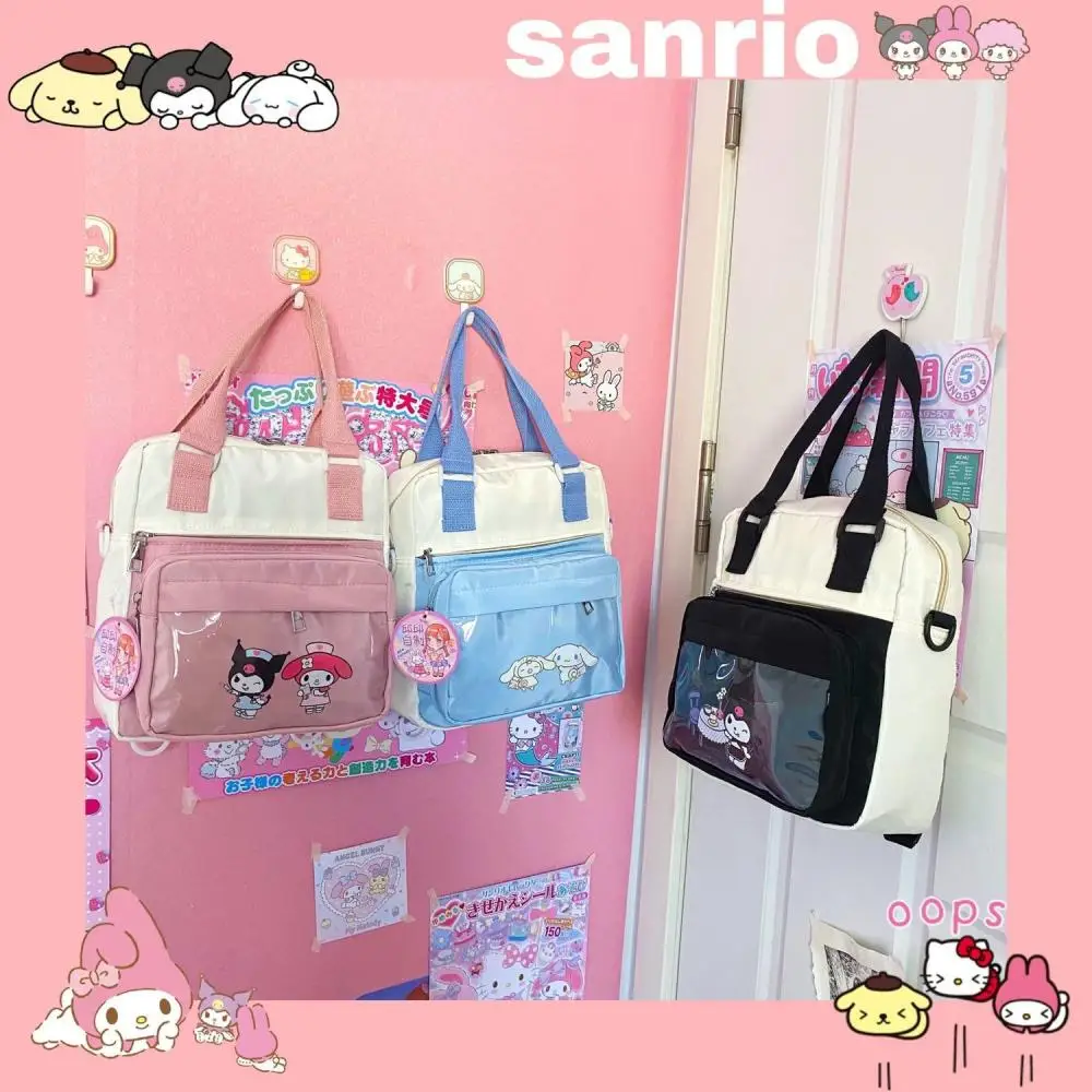 

Kawaii Sanriod Anime Hobby Kuromi Mymelody Cinnamoroll Cute Messenger Bag Student Multifunctional Small Bag Gift for Girlfriend