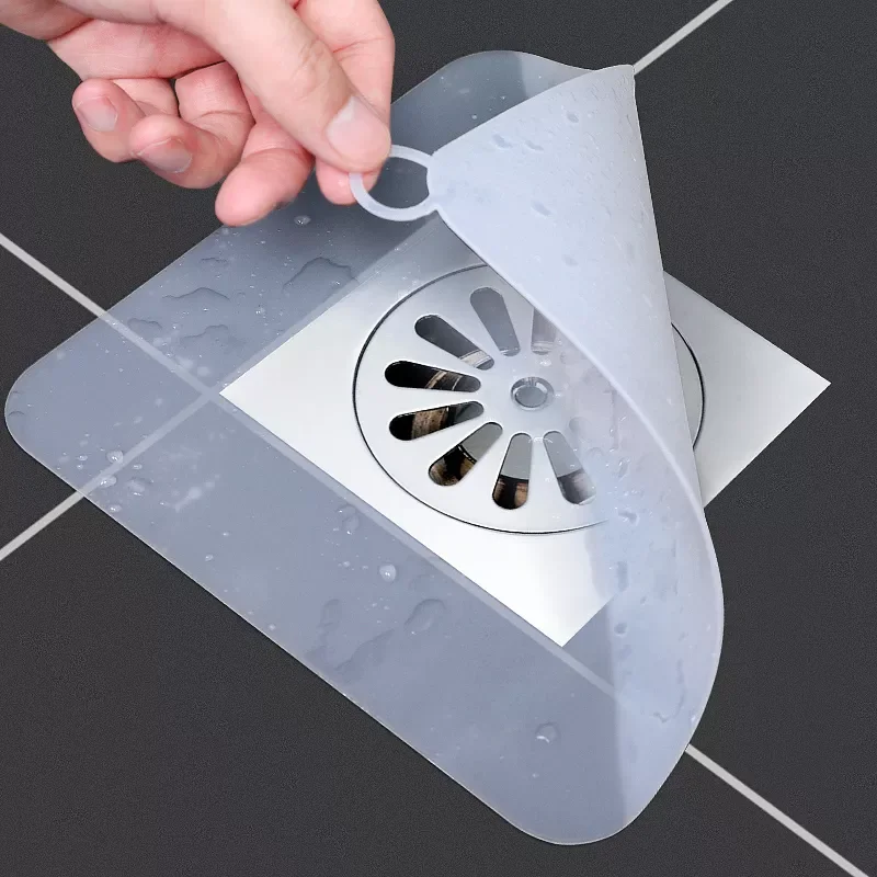 

2022New Silicone Floor Square Thicken Drain Mat Sewer Sealing Ring Kitchen Bathroom Toilet Deodorant Floor Cover Home Sink Water