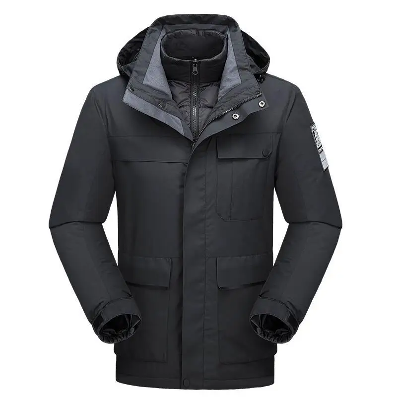 2022New Down Liner Two-piece Three-in-one Lovers' Jackets for Outdoor Sports Windproof Waterproof Warm Jackets for Men and Women