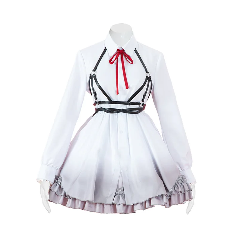 

Project Sekai Colorful Stage! feat. Cosplay Costume STILL WITH U Uniform Outfits Punk Lolita Ruffle Dress Long Sleeve Drop Ship