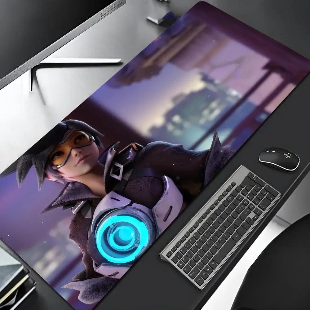 Фото Большой игровой коврик для мыши Overwatch с резиновым основанием, для геймеров, с рисунком животных, для ноутбука и компьютера №2