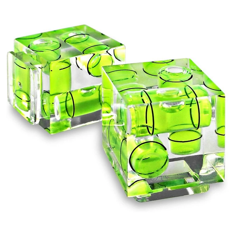 

Triple 3 Axis Hot Shoe Bubble Spirit Level Compatible For Canon Nikon Pentax DSLR Camera (2 Pack)