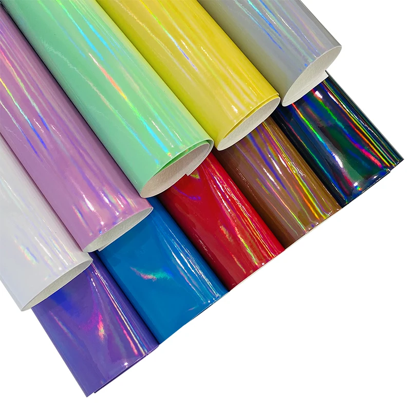 

0.7mm Faux Leather Roll Smooth Glitter PU Fabric for Handbags Wedding Earring Home Decoration DIY 30x135cm