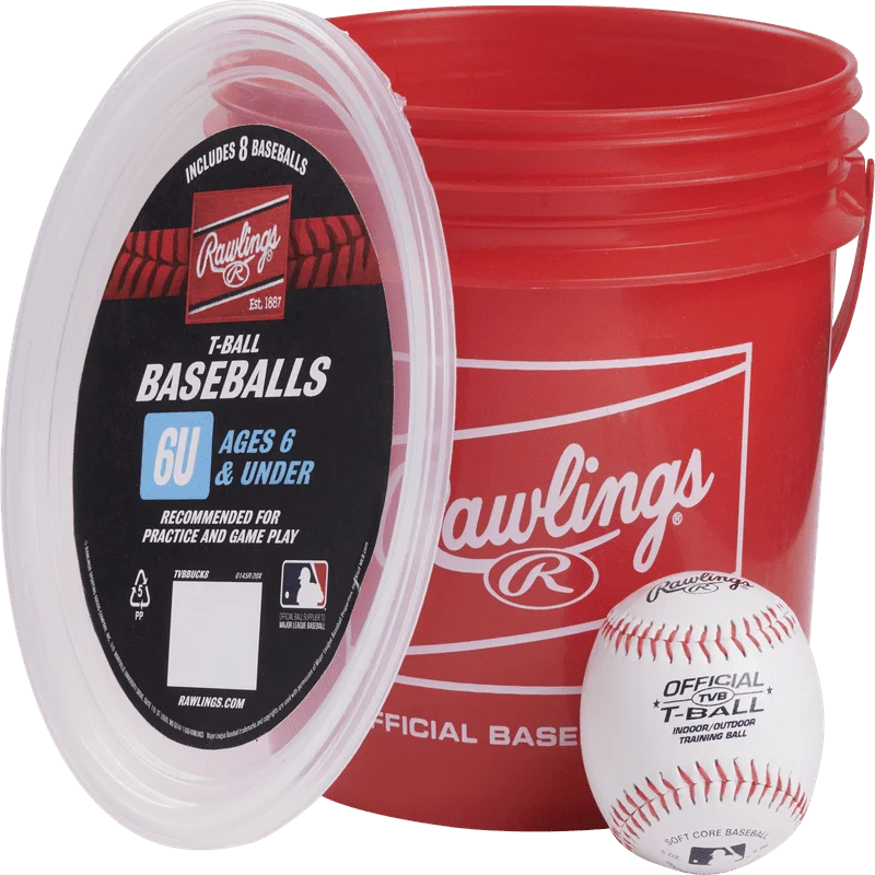 

Official League TVB Tball Baseball Bucket, 8 Count