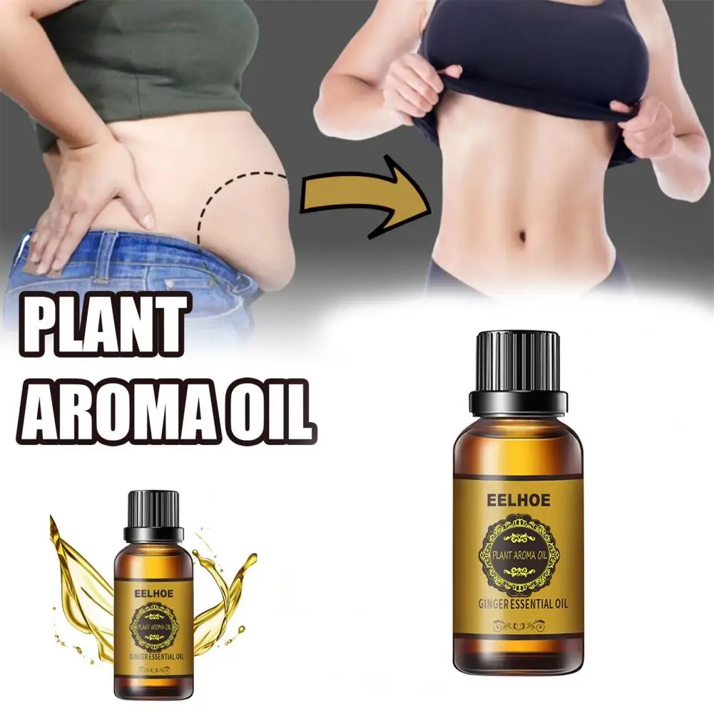 30ml Ginger Oil Slimming Essential Allergy Free Reduce Fatigue Glycerol Belly Body Massage for Girl |