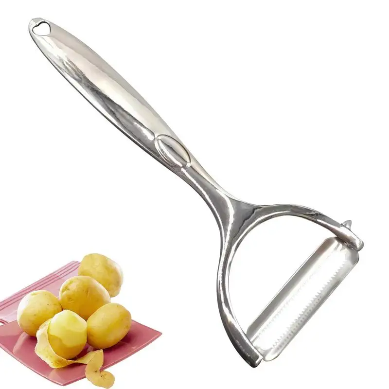 

Kitchen Peeler Zinc Alloy Peach Peeler Labor-saving Lightweight Tool Sawtooth And Blade Mouth Hole Handle Stainless Knife Edge
