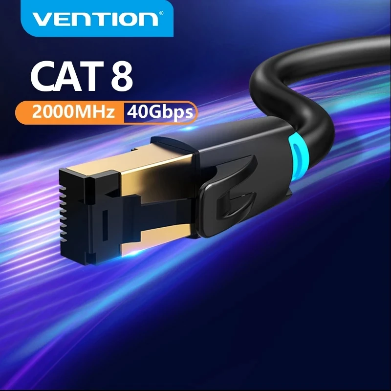 

7591 NO.2 кабель Ethernet Ventie Cat8, патч-кабель RJ45 Sstp, 40 Гбит/с, кабель Rj 45 Lan для компьютера, ноутбука, маршрутизатора, модема, ПК cat7