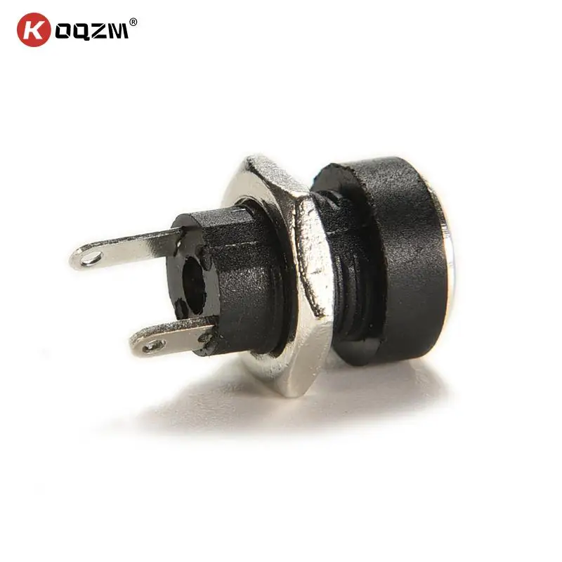 

10 Pcs 2 Pin Plug Female 3A 12 V DC Power Supply Jack Panel Mount Connector Adapter Converter with Nut 5.5mm x 2.1mm