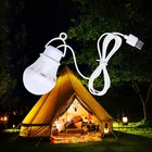 Светодиодная лампа с крючком для кемпинга, яркий портативный светильник с Usb Светильник палатки, походов