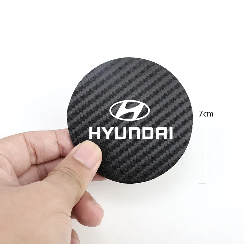 Автомобильная подставка из углеродного волокна слот для чашки авто интерьер Hyundai