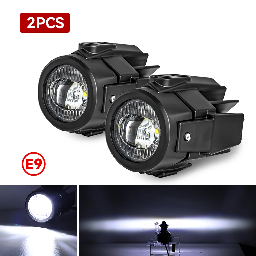 

Вспомогательные Светодиодные Фары E9 Для Мотоциклов, Складные Противотуманные Фонари С Защитой От Запотевания Для BMW R1200GS LC