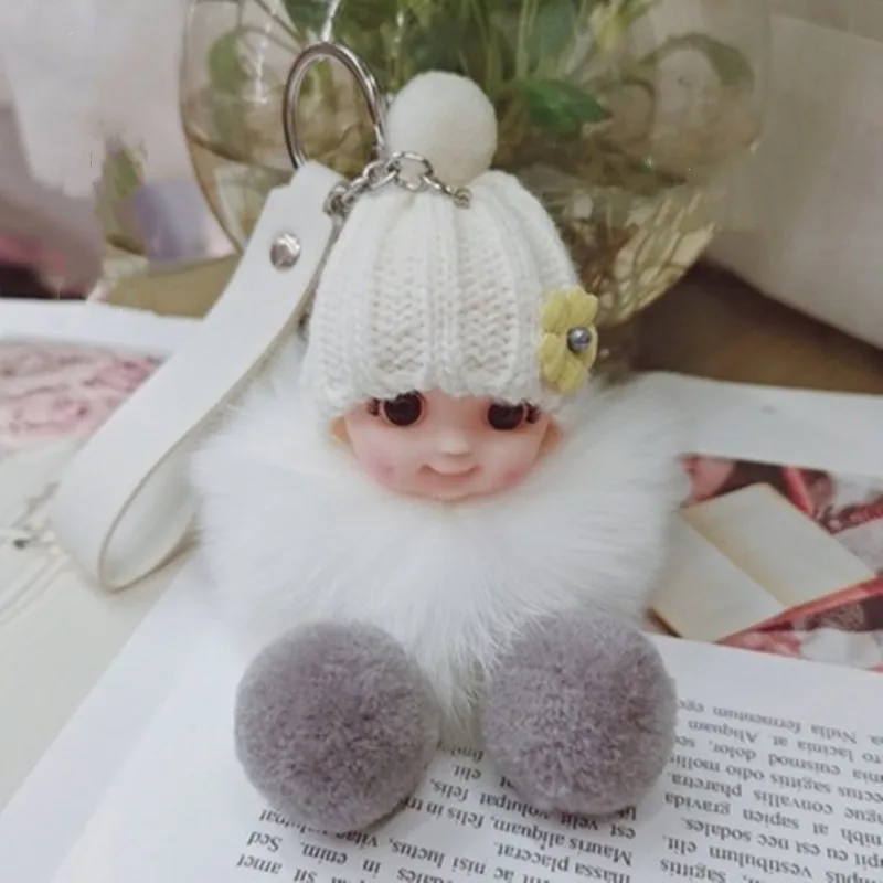 Детский брелок Smile Fox Fur милый пушистый брелок-Плюшевая Кукла украшение для