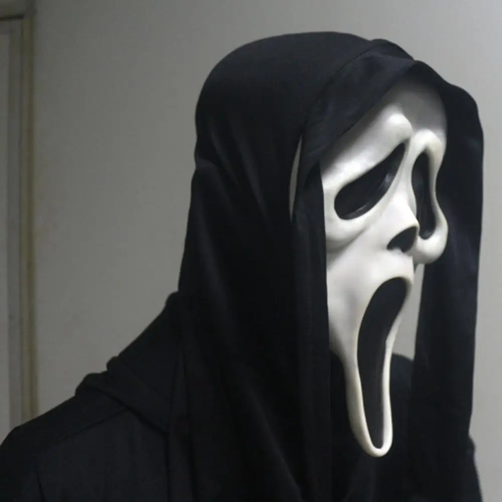 Halloween Mask Demon Screaming Ghostface Funny Death Horror Skull Script Killing Decorative Party Supp |