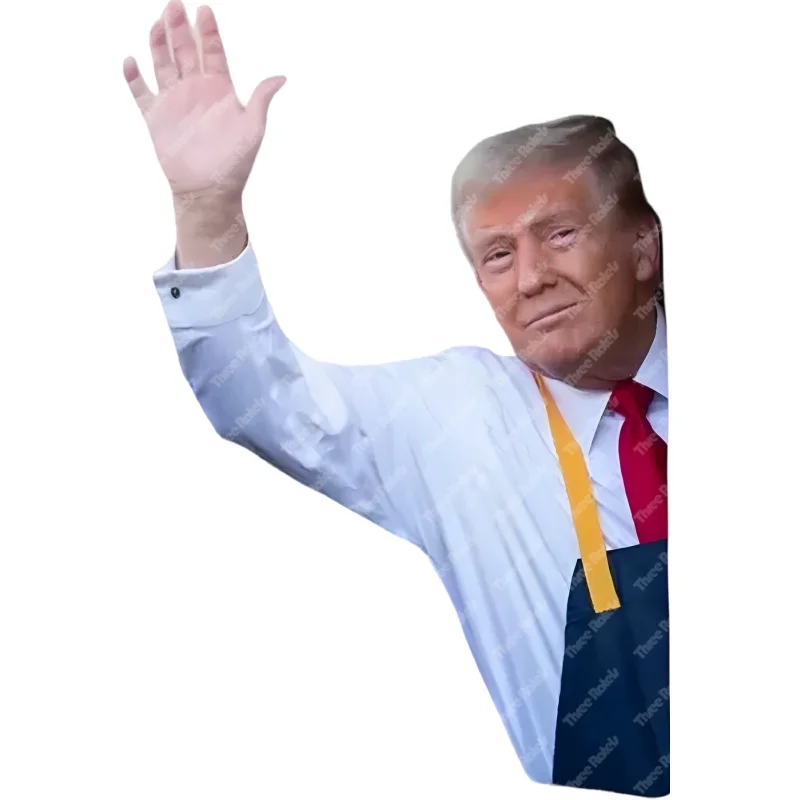 Threeratels X161 Trump Waves McDonald's Kiss автомобильная наклейка Наклейка на внешнее стекло