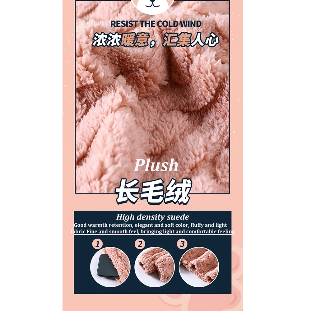 Sweet Fairy Cartoon Pajamas for Women Winter Flannel Thicken Sleepwear Soft Plush Pyjamas Sets Casual Loose Pijama Night Wears