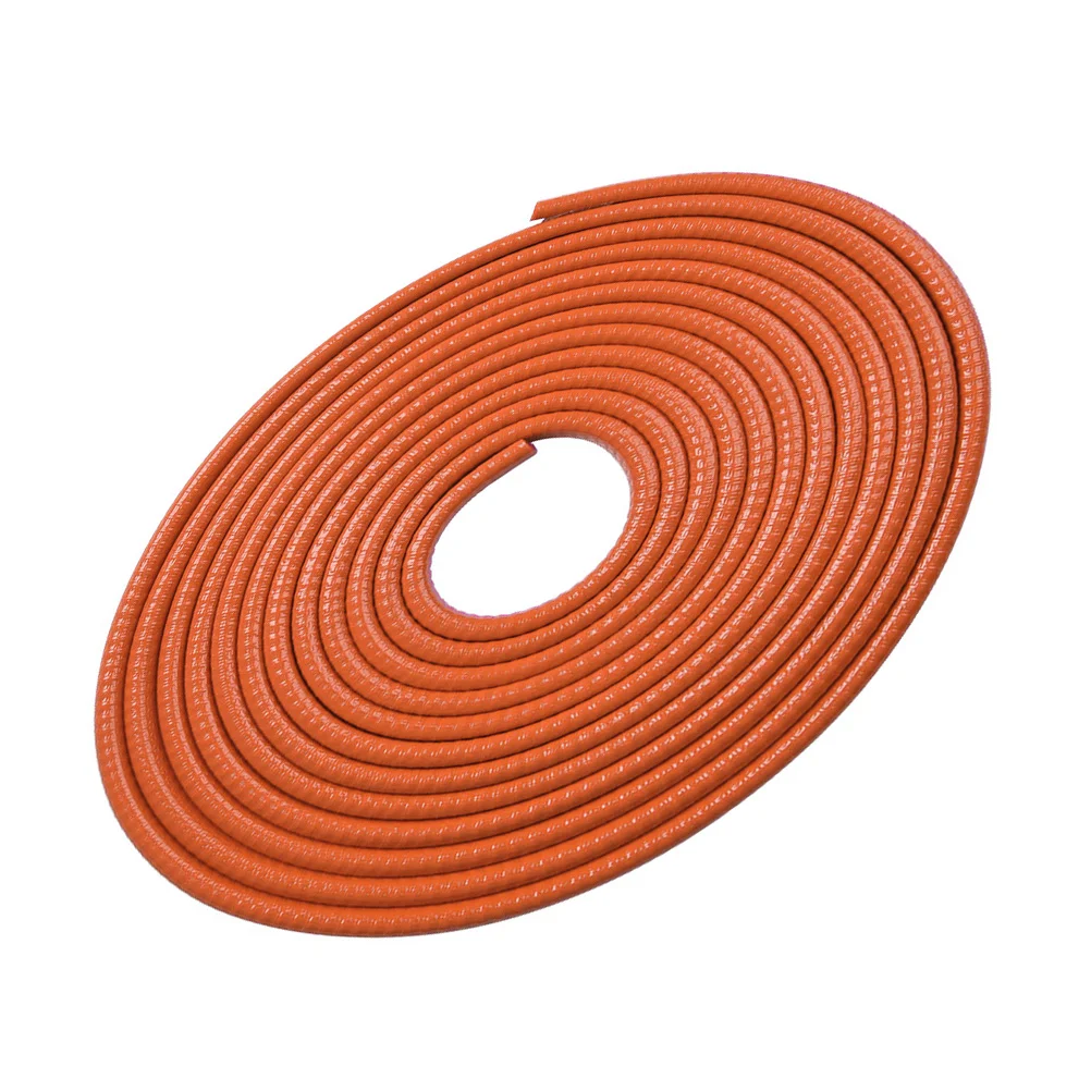 

Car Door Guards Trim Rubber Seal Protection Car Seal Strips (Orange)
