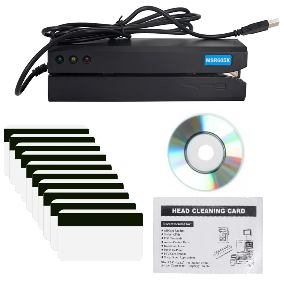 Enlarge MSR605X Magnetic Card Reader and Writer Full Three Track USB Compatiable For MSR206