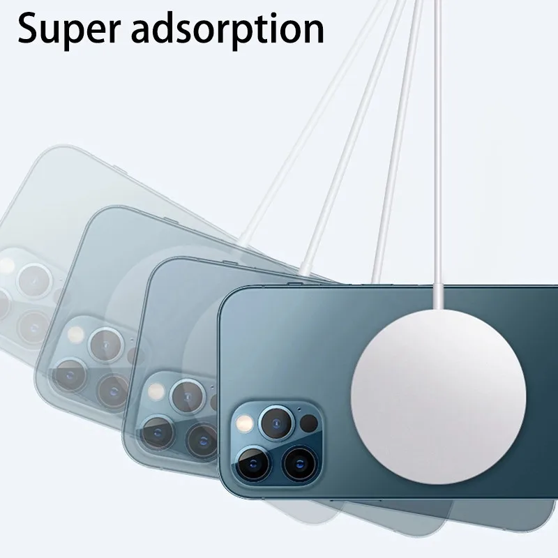 Магнитное Беспроводное зарядное устройство Macsafe Mag для IPhone 13 Pro Max 12 Mini 11 Mac 15 Вт Magsafe