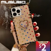 musubo gradient glitter phone case for samsung galaxy a12 a71 a51 5g a72 a52 s21 ultra s20 fe note 20 plus s22 soft cover girl