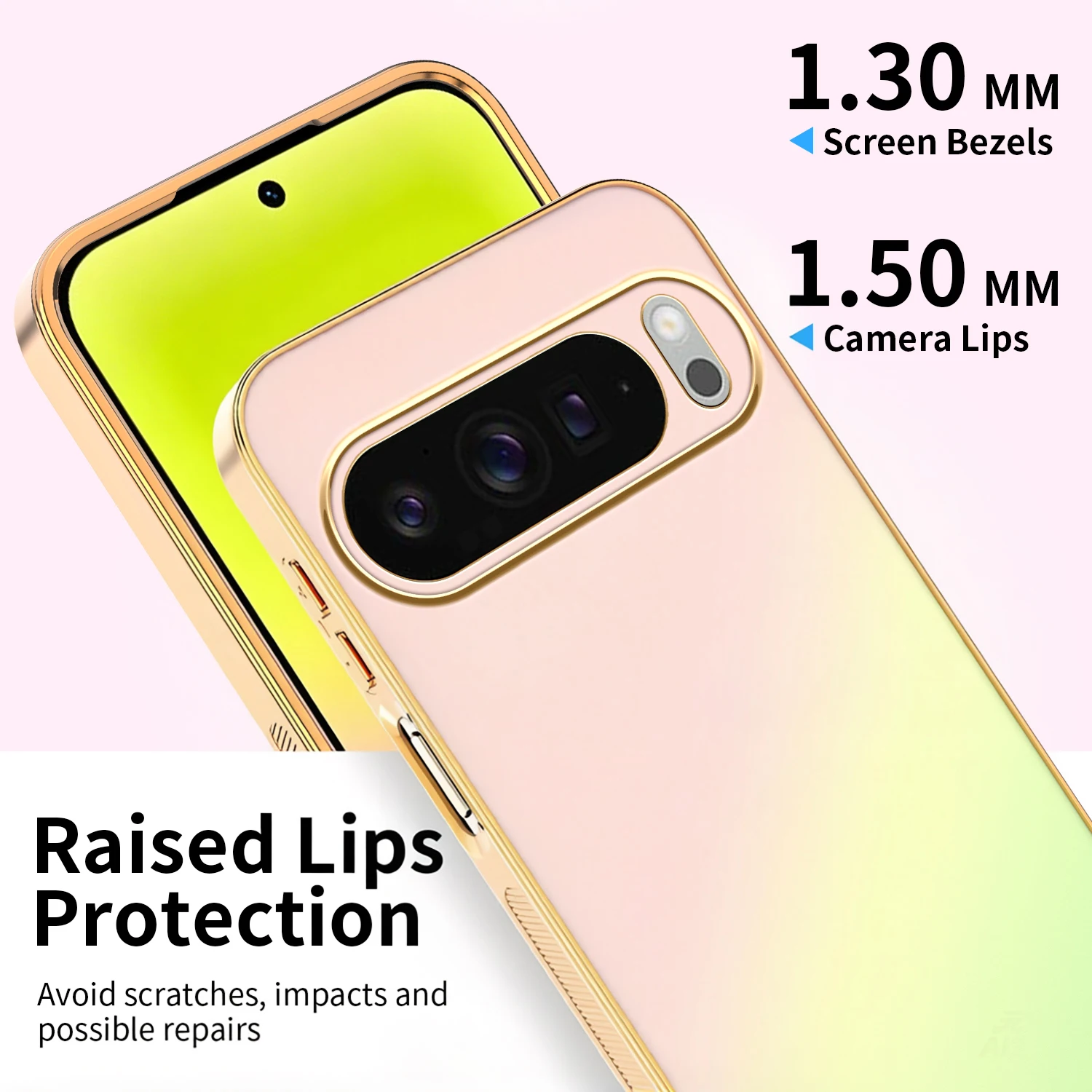 Фото Матовый градиентный чехол с покрытием AG для Google Pixel 11 10 9 Pro XL 8 7 6 8A 7A 6A, противоударный, с полной защитой камеры, задняя крышка №5