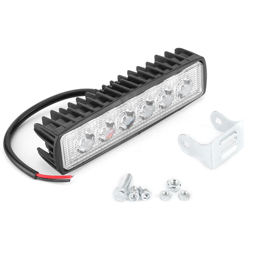 

6LED 18W Super Bright Car Driving Work Spot Lamp Flood Beam Light for SUV Motorcycle Boat Driving Light Driving Light