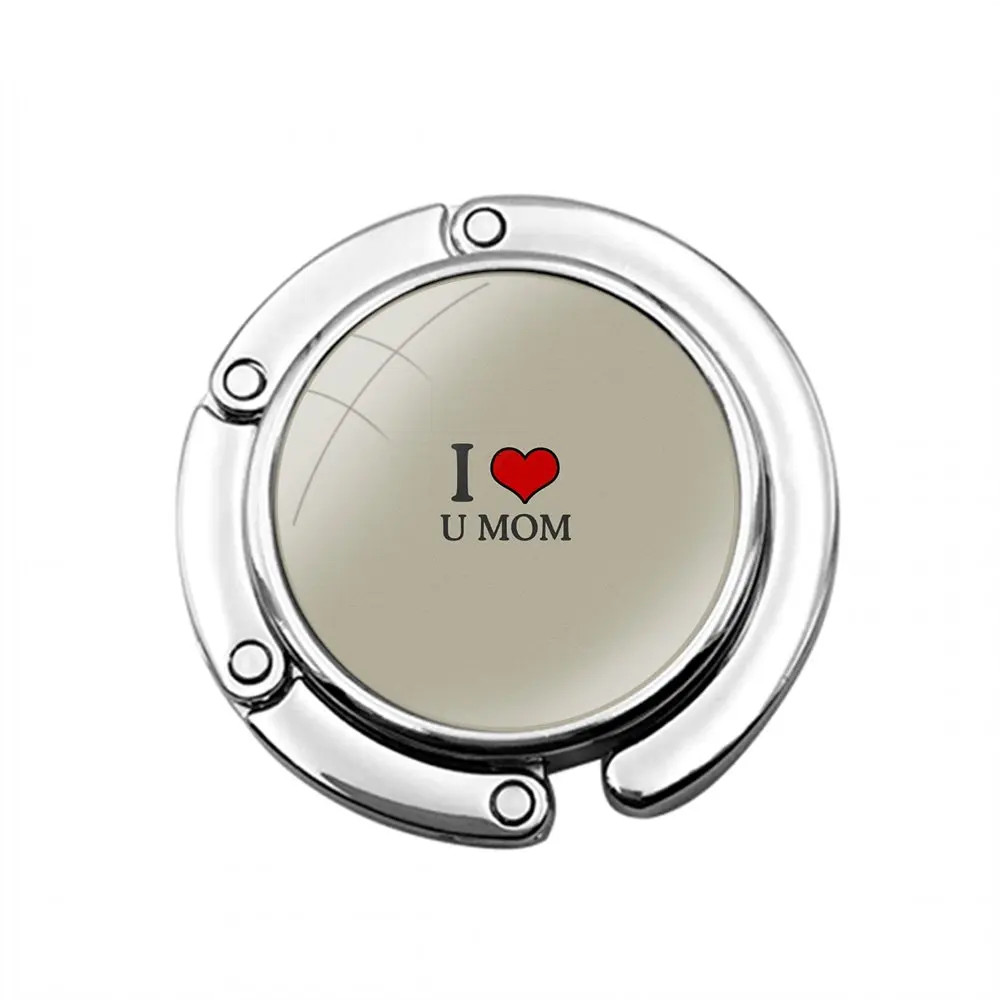 Я люблю маму складной крючок для женского стола сумка хранения декоративный