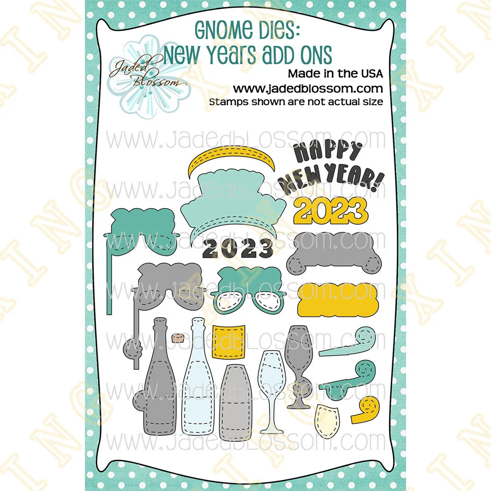 

New Years Add Ons New Hot Metal Cutting Dies Scrapbook Diary Decoration Stencil Embossing Template Diy Greeting Card Handmade