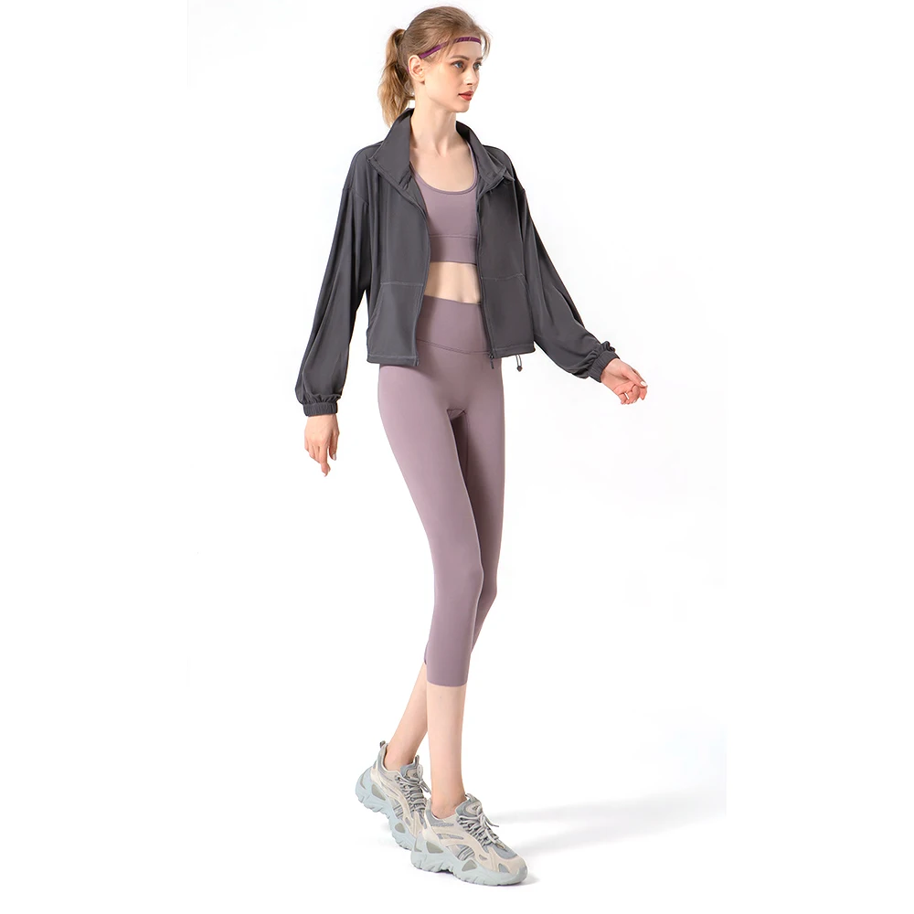 Hoodie With Zipper Coat Women's Autumn Winter Jacket Long Sleeve Fashion Clothing Running Sports Yoga Warm Breathable Loose