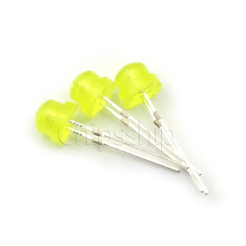 

5mm Yellow Emits yellow LED Light Yellow Straw Hat Light (30 PCS)