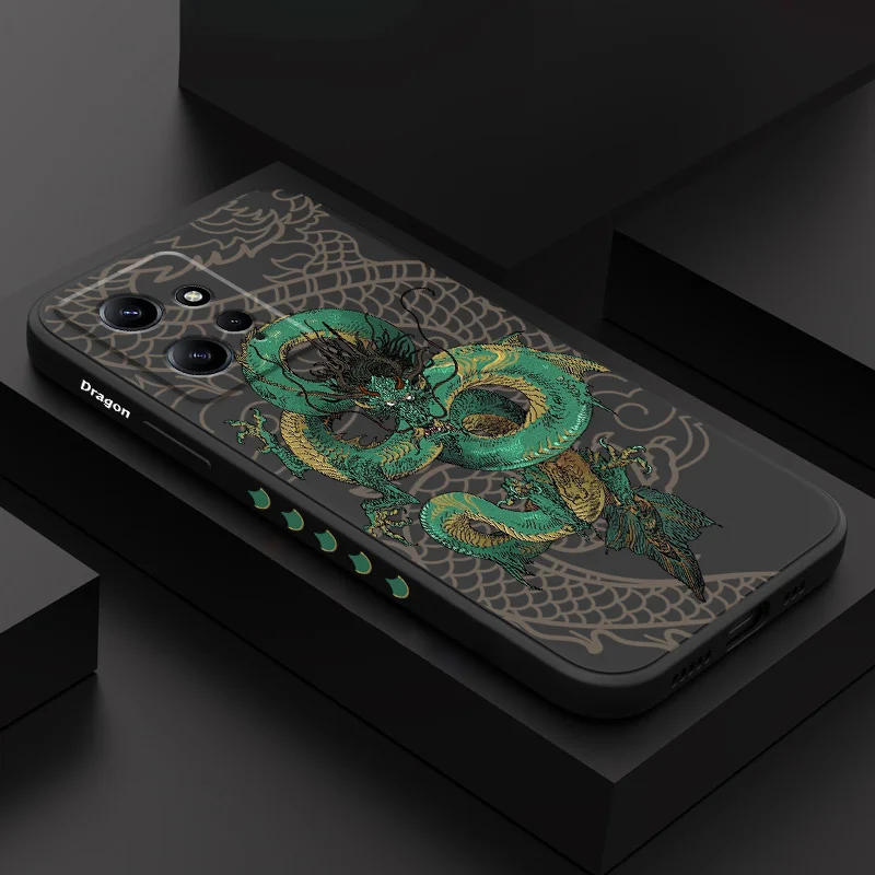 

Sea Dragon Phone Case For Xiaomi Redmi Note 12 11 11S 10 10T 10S 9 9S 8 7 Pro Plus 4G 5G Liquid Silicone Cover