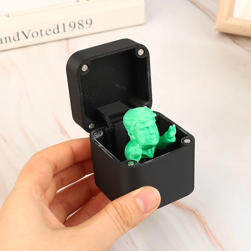 Креативный забавный президент средний палец в коробке пародия ручная розыгрыш