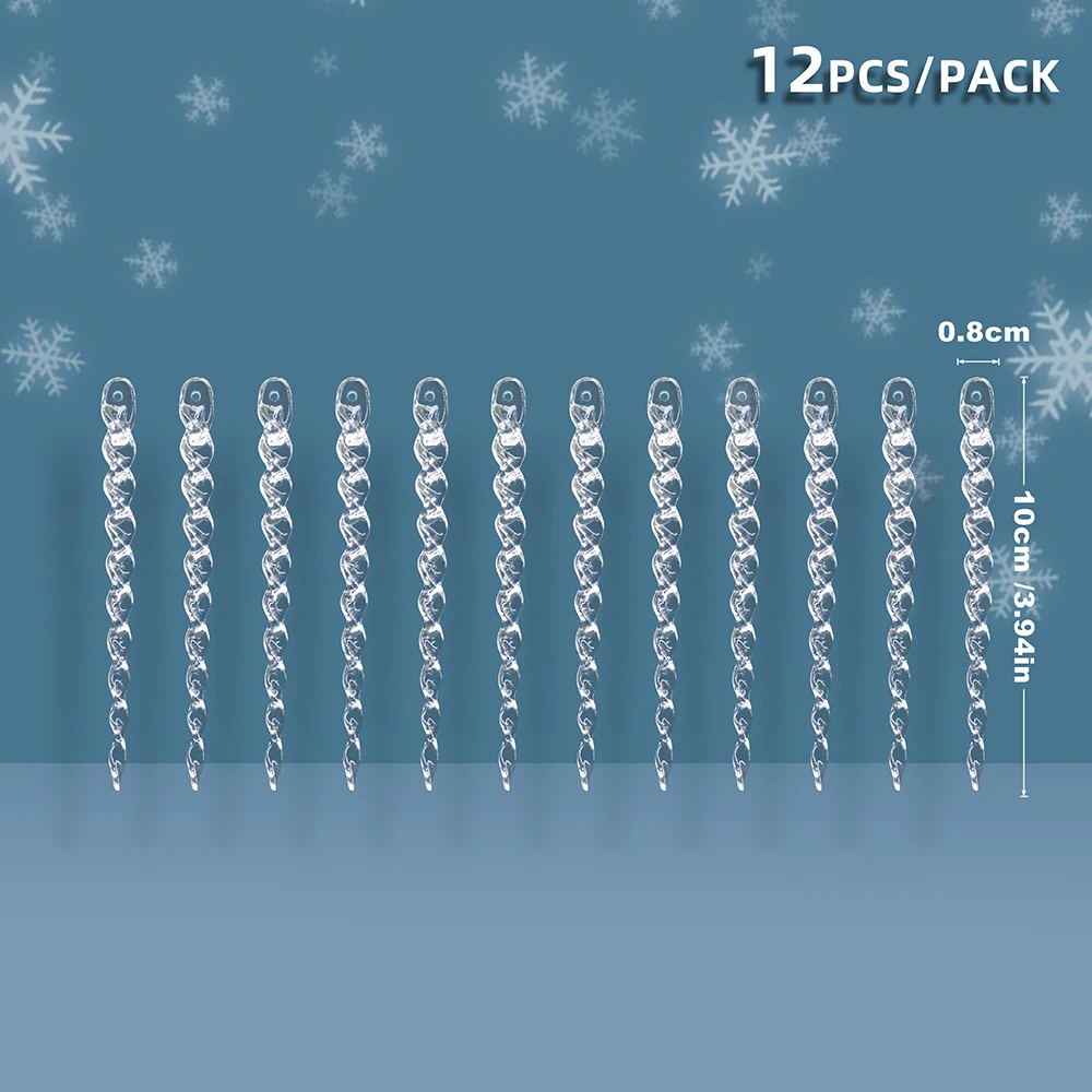 

Искусственные сосульки для декора 10/12 шт