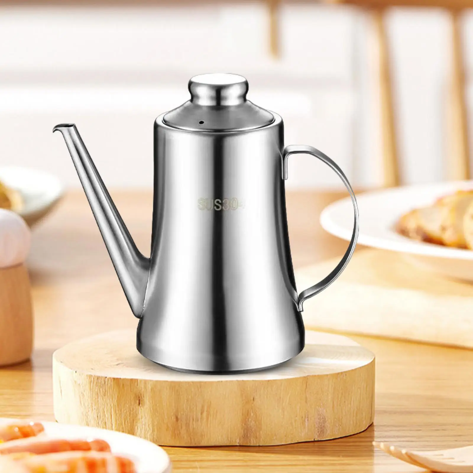 Диспенсер для масла из нержавеющей стали. Контейнер масла. Просто очищает