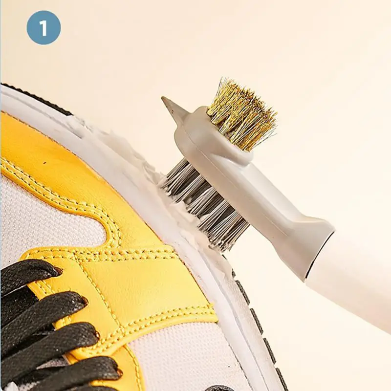 

Двухсторонняя щетка для чистки обуви, набор для чистки кроссовок и белой обуви, многофункциональная щетка для уборки дома, инструмент для стирки