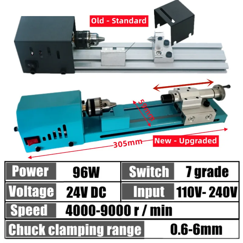 Мини токарный станок деревянный регулируемый вращающийся Будда жемчужный