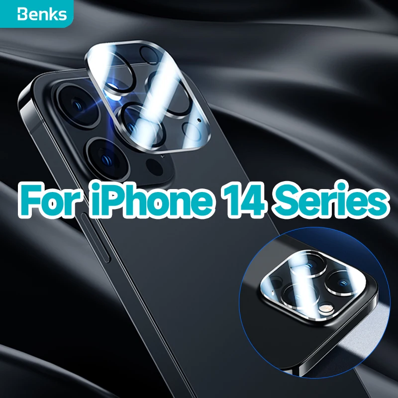 

Benks 0.15mm Camera Lens For iPhone 14 Plus Pro Max HD Film All-in-one Full Coverage Tempered Glass Explosion-proof Membrane