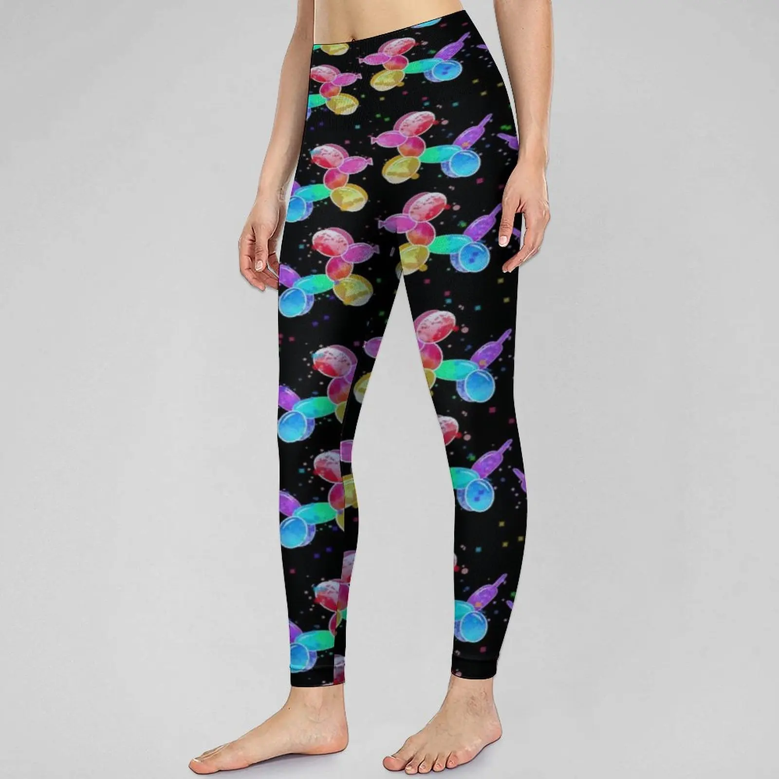 

Радужные животные Бесшовные штаны для йоги воздушные шары собаки принт Леггинсы пуш-ап Женская эстетика стрейч спортивные Леггинсы