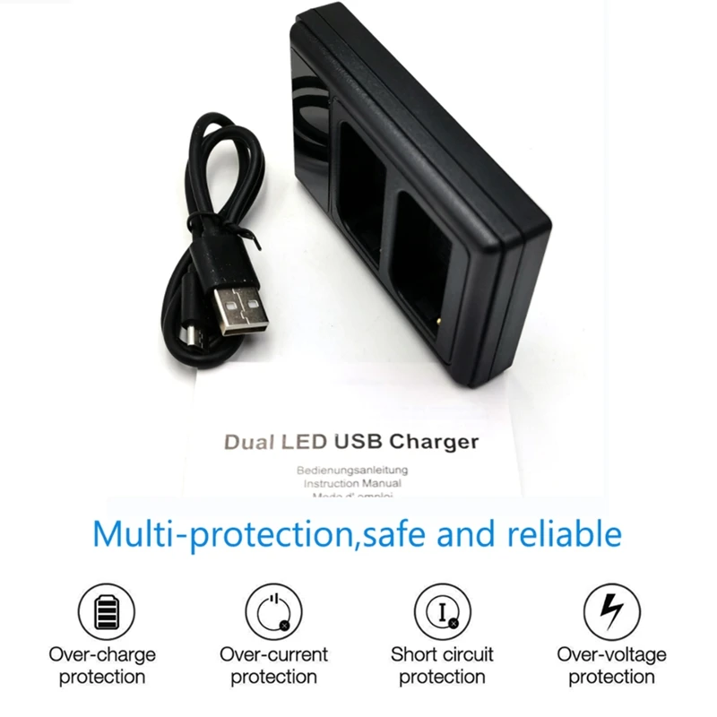 Двойное зарядное устройство USB для Sony DSLR A200 A300 A350 A450 A500 A550 A560 A580 A700 A850 A900 |