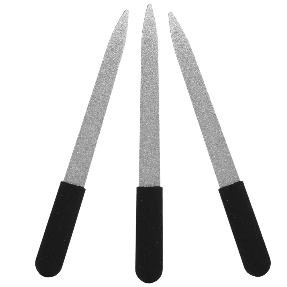 

FingerStainless Steel Fingernail Files For Adults For Natural Nails Files Salon Supplies Stainless Steel Metal Natural Nails