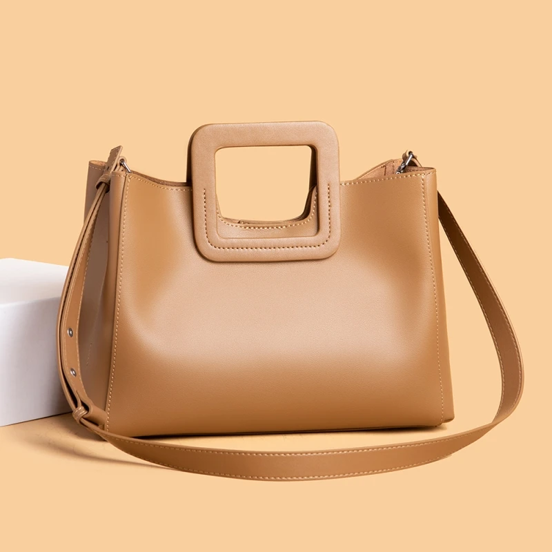 

Leather Brand Women Tote Bag High Quality Handbag for 2022 Luxury Ladies Large Capacity Shoulder Crossbody Sac