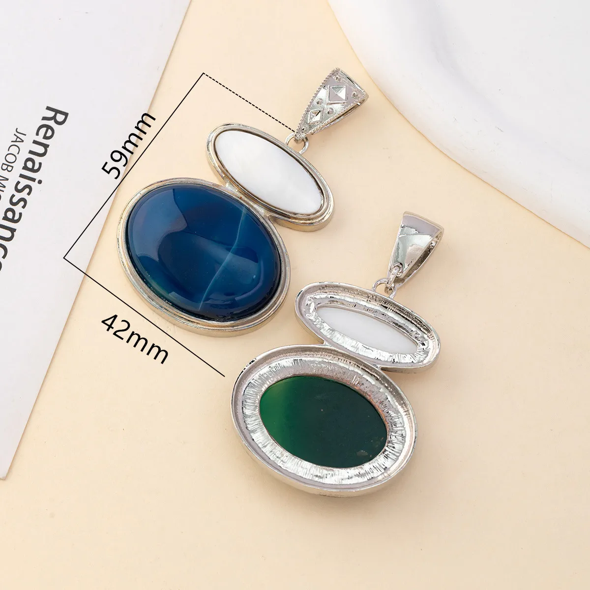 Натуральный камень в виде ракушки синий песчаник агат кулон форме тыквы для