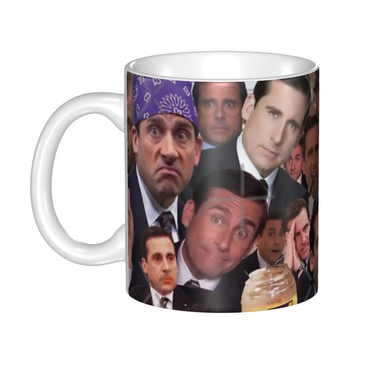 Керамическая кофейная кружка с коллажем Майкла Скотта милый подарок на день