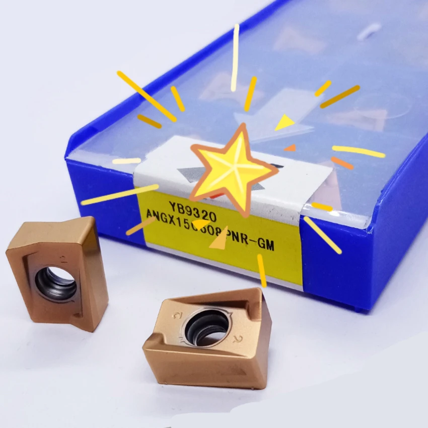 

ZC-CT ANGX150608PNR-GM YB9320/ANGX150608PNR-GM YBD152/ANGX150608PNR-GM YBG205/ANGX150608PNR-GM YBM253 carbide inserts 10Pcs/Box