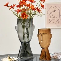 novelty table aesthetic vase artificial funky design modern living room vases flower design luxury vaso fiori indoor supplies