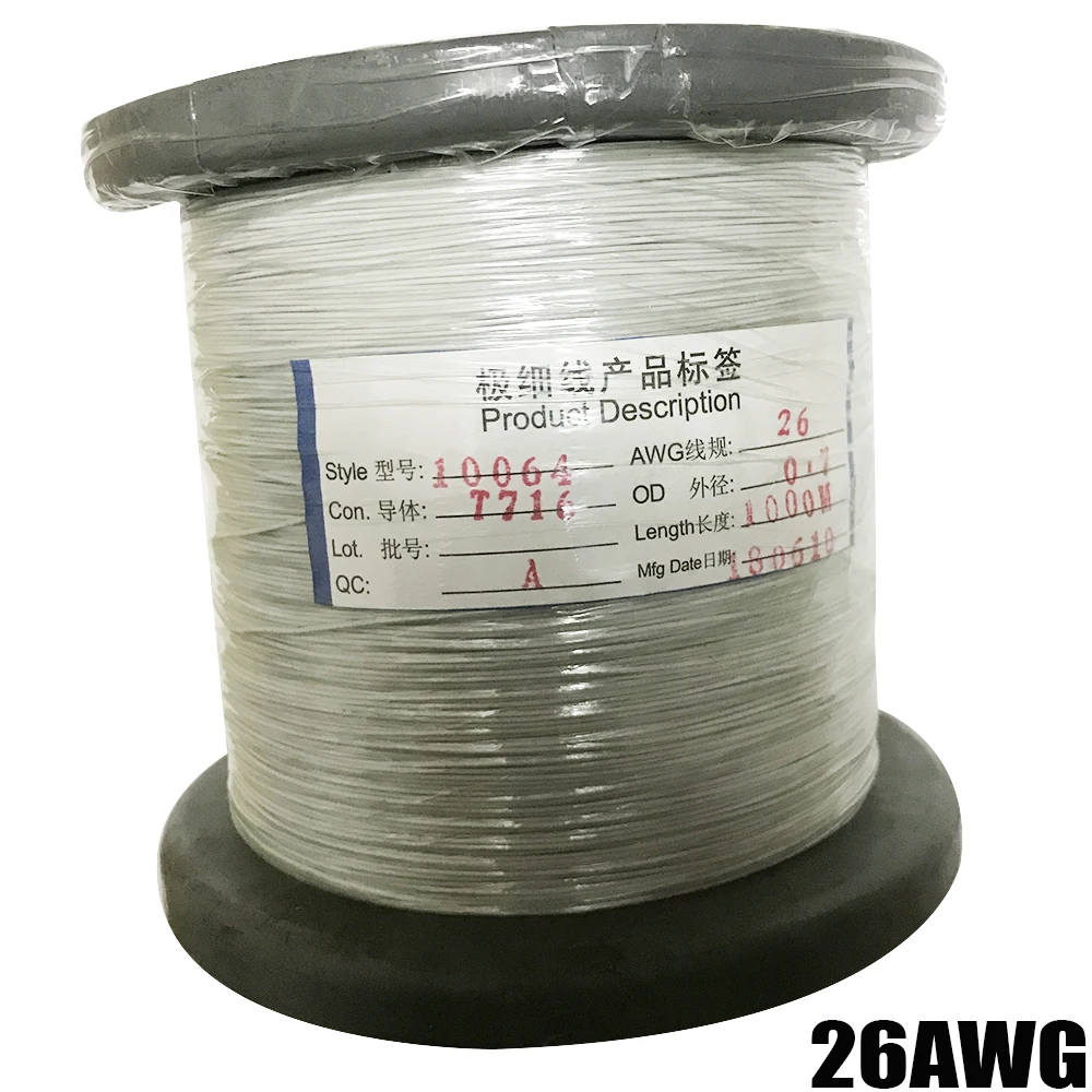 10 м Teflo Wire UL10064 26AWG 32AWG 34AWG Micro Litz монтажный кабель с высокой проводимостью