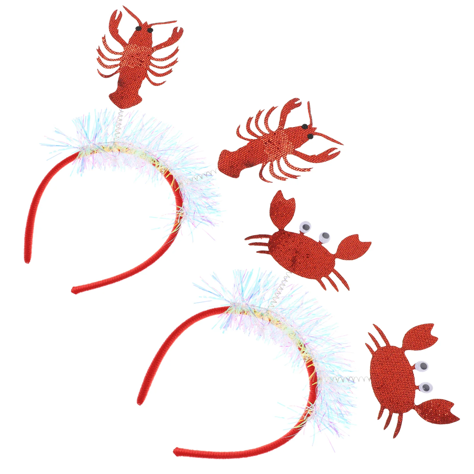 

Party Lobster Crab Headband Costume Hair Hairband Christmas Head Boppers Prop Headdress Animal Decorative Headpiece Hoop