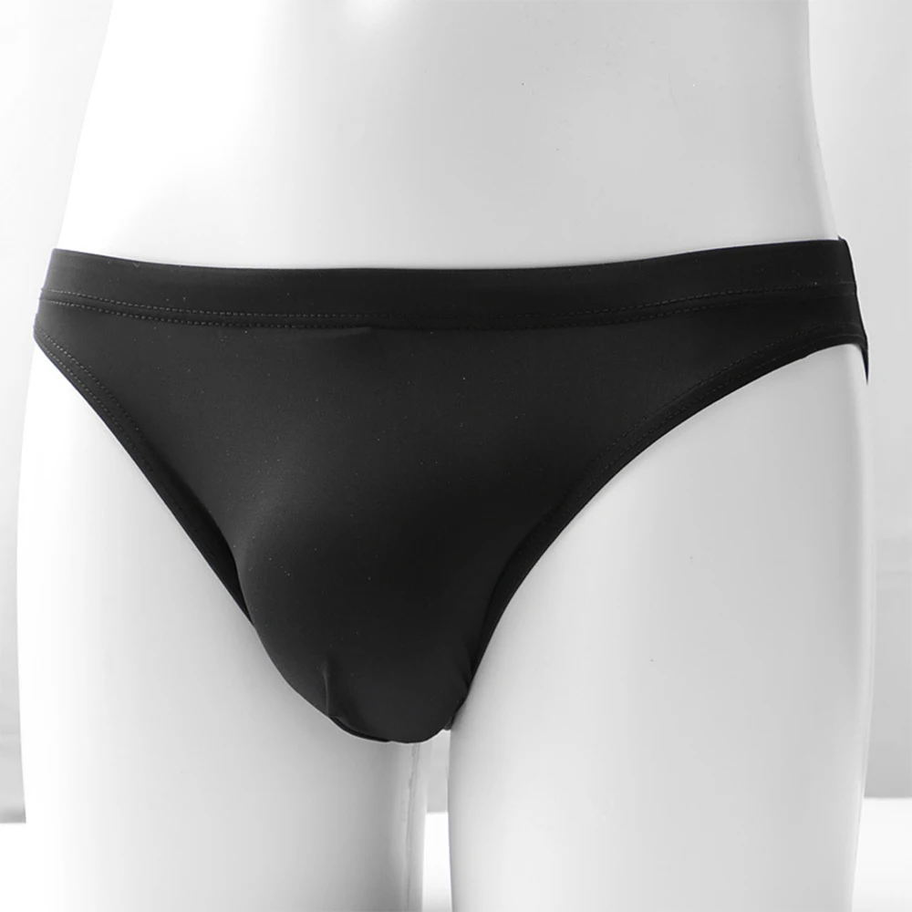 

Sexy Men Briefs Low Waist Lingerie Big Size Panties Breathable Briefs Solid Color Underpants Soft Comfortable Fashion Underwear