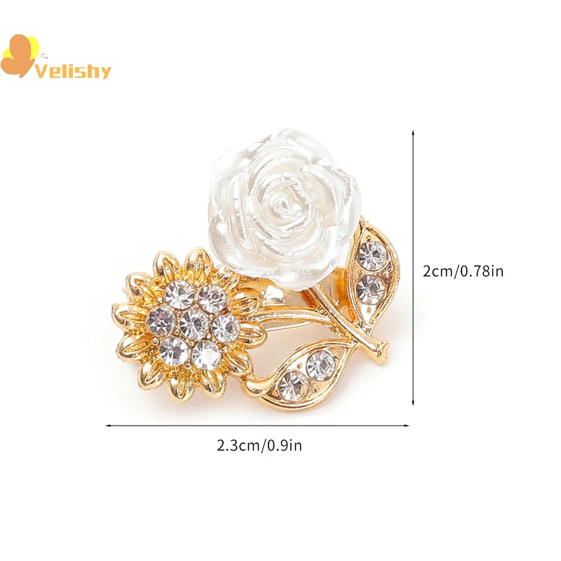 Милая универсальная брошь с цветком розы роскошная элегантная роза корсаж